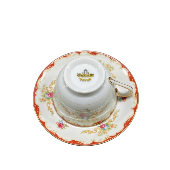 Vintage Harmony House Wembley Pattern Cup and Saucer - Made in Japan - Picture 3 of 3